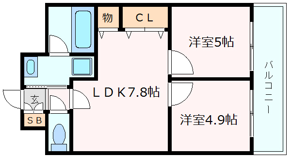 神戸市中央区加納町間取