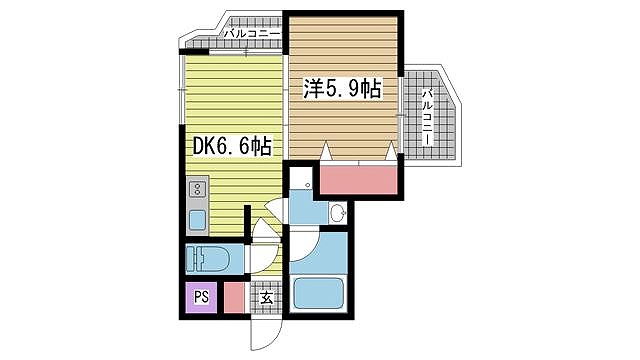 神戸市兵庫区神田町間取