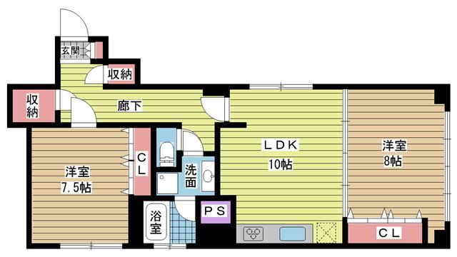 神戸市東灘区御影本町間取