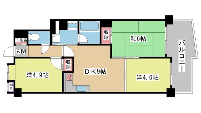 神戸市長田区前原町間取