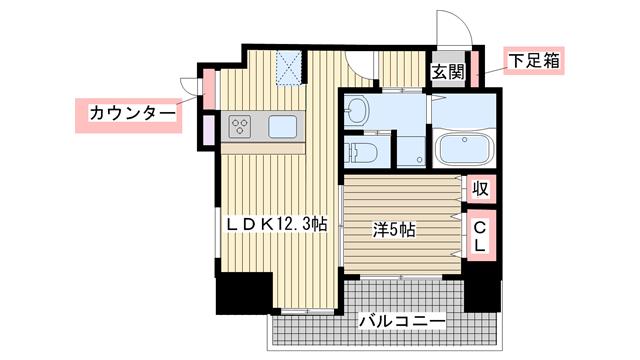 神戸市中央区相生町間取