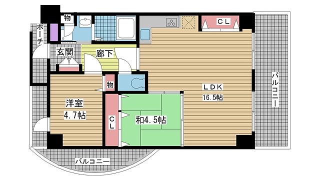 神戸市中央区北長狭通間取