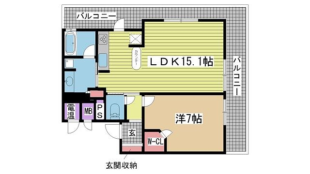 神戸市中央区伊藤町間取