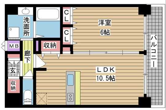 神戸市中央区琴ノ緒町間取