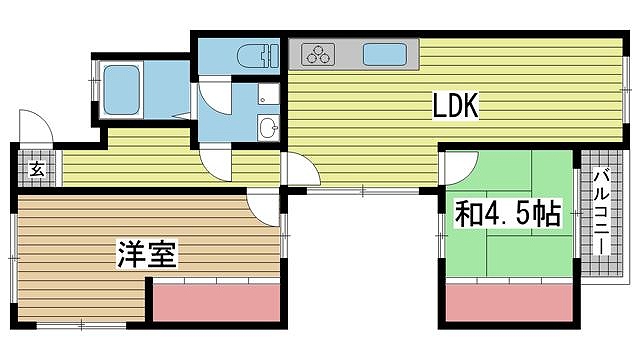 神戸市長田区北町間取