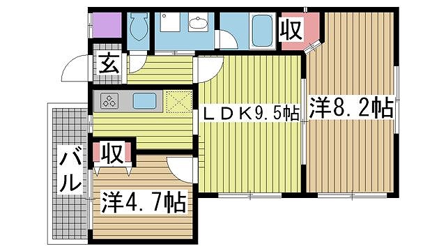 神戸市兵庫区塚本通間取