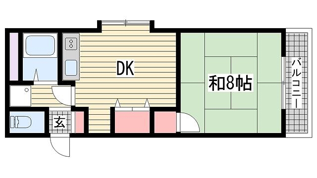 神戸市兵庫区荒田町間取