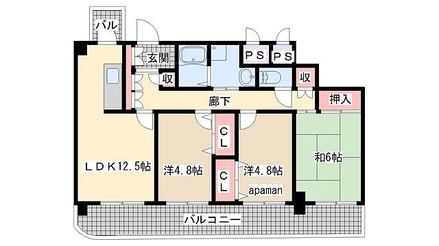 神戸市兵庫区西上橘通間取