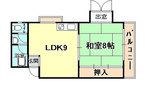 神戸市灘区楠丘町間取