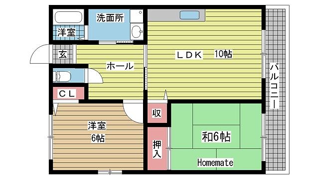 神戸市兵庫区水木通間取