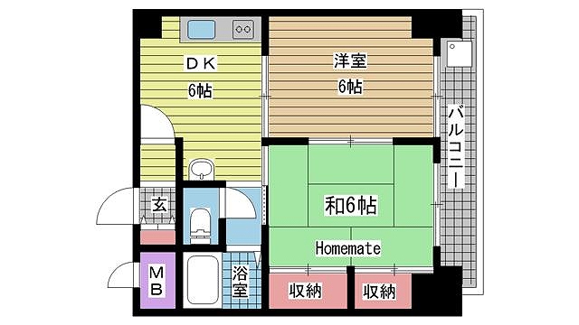 神戸市兵庫区大開通間取