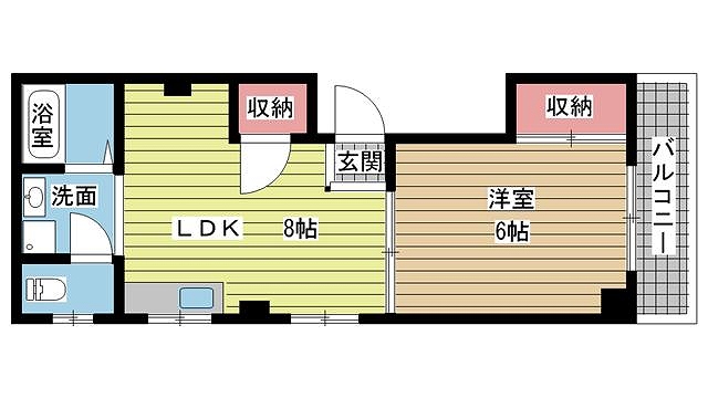 神戸市兵庫区鍛冶屋町間取