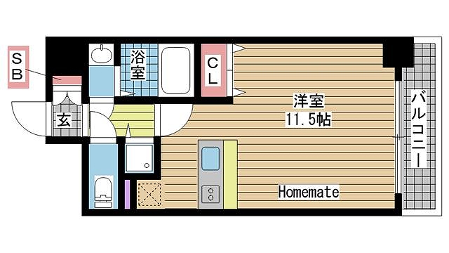 神戸市兵庫区小河通間取