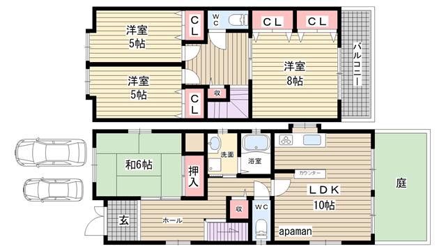 神戸市垂水区西舞子間取