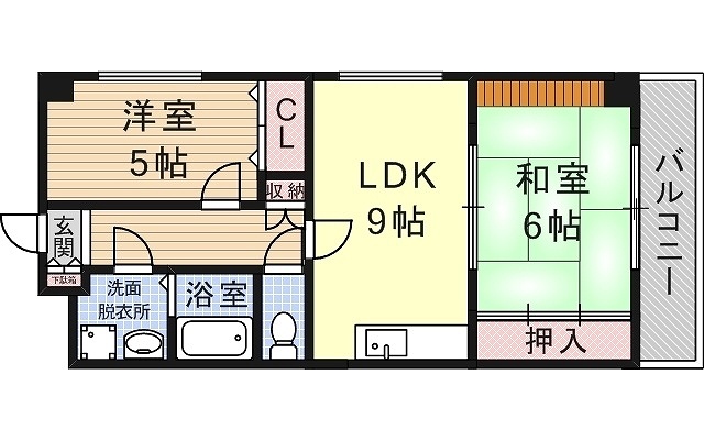 神戸市長田区片山町間取