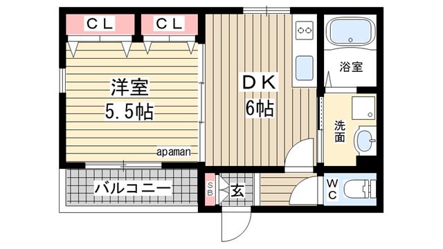 神戸市兵庫区小河通間取