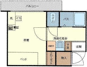 神戸市中央区御幸通間取