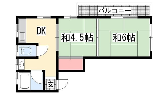 神戸市中央区筒井町間取