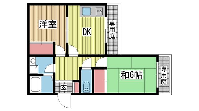 神戸市灘区楠丘町間取