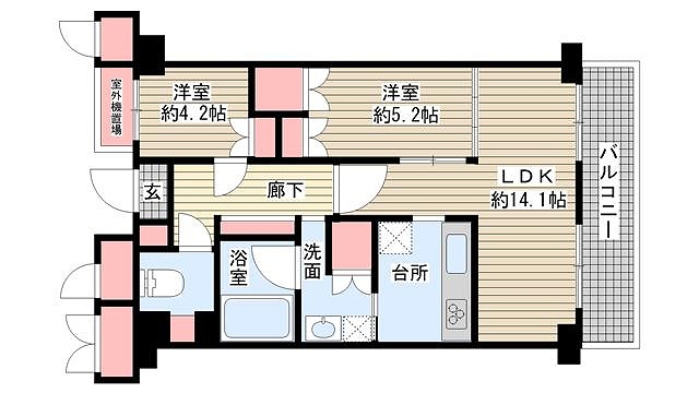 神戸市東灘区甲南町間取