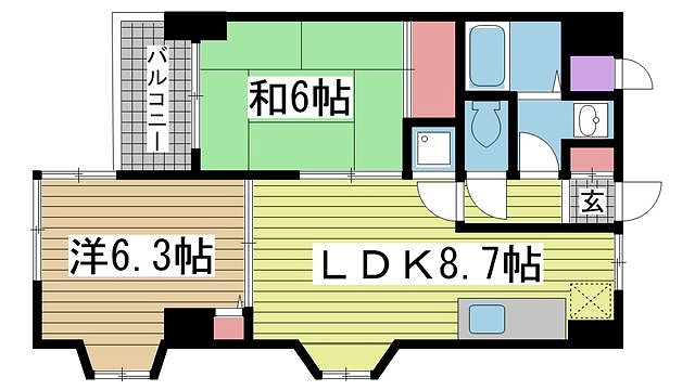 神戸市兵庫区上沢通間取