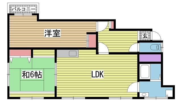 神戸市兵庫区永沢町間取