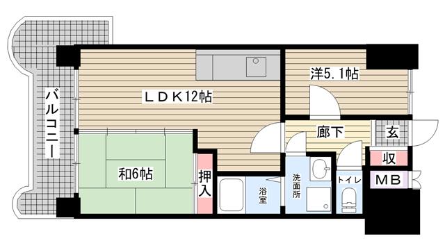 神戸市兵庫区御崎本町間取