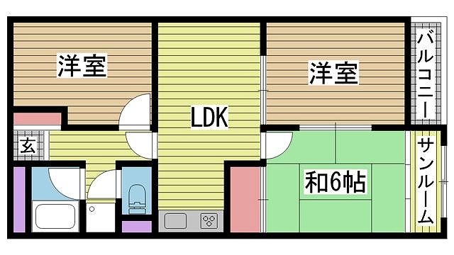 神戸市兵庫区東山町間取