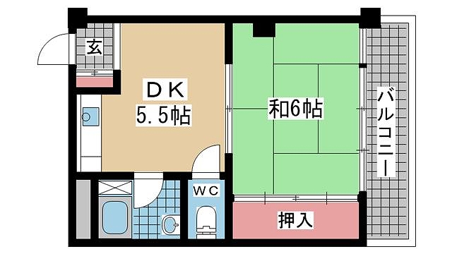 神戸市中央区楠町間取