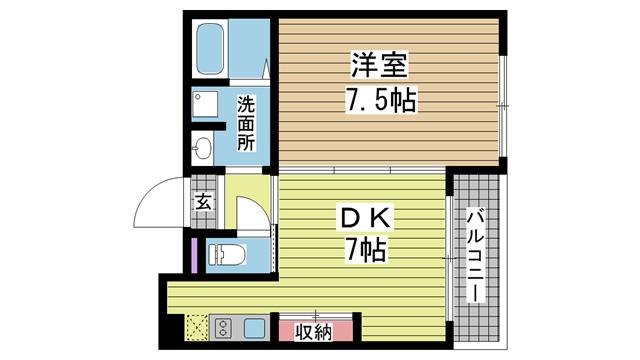 神戸市兵庫区西上橘通間取