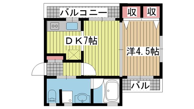 神戸市須磨区月見山本町間取