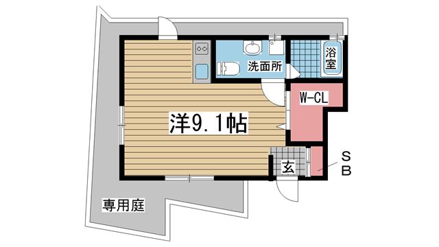 神戸市長田区山下町間取