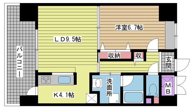 神戸市兵庫区入江通間取