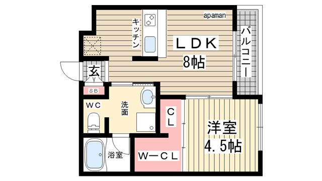 神戸市北区鈴蘭台南町間取