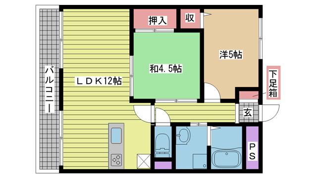 神戸市垂水区宮本町間取