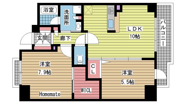 神戸市兵庫区下沢通間取