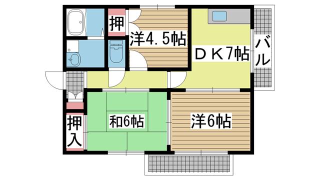 神戸市須磨区多井畑南町間取