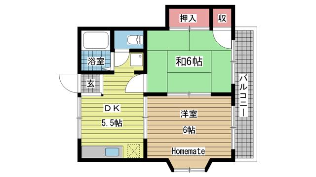 神戸市長田区長田町間取