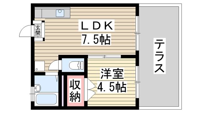 神戸市中央区楠町間取